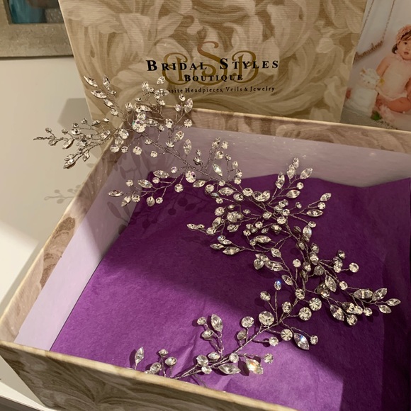 Swarovski crystal vine headpiece - Picture 3 of 16